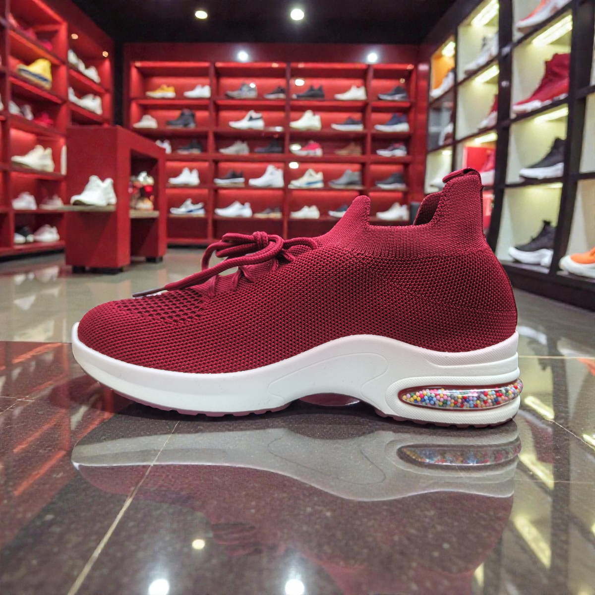 Maroon Women's Sneakers | Comfortable Casual & Walking Shoes - 5025111