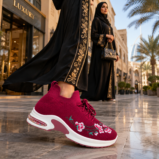 Maroon Women's Sneakers | Comfortable Casual & Walking Shoes - 5025111